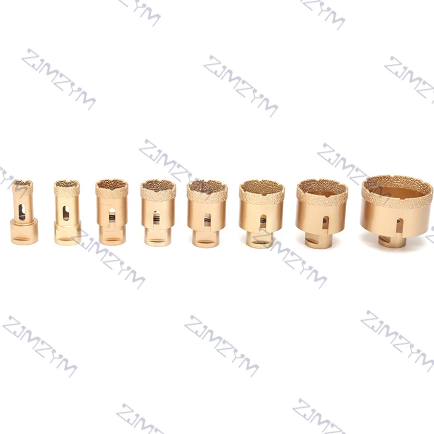 M14 Brazing Hole Opener Set Diamond Core Bit Set  Diamond Drilling Core Bit  8-piece Drill Bit Set 20/25/32/35/40/45/50/68mm