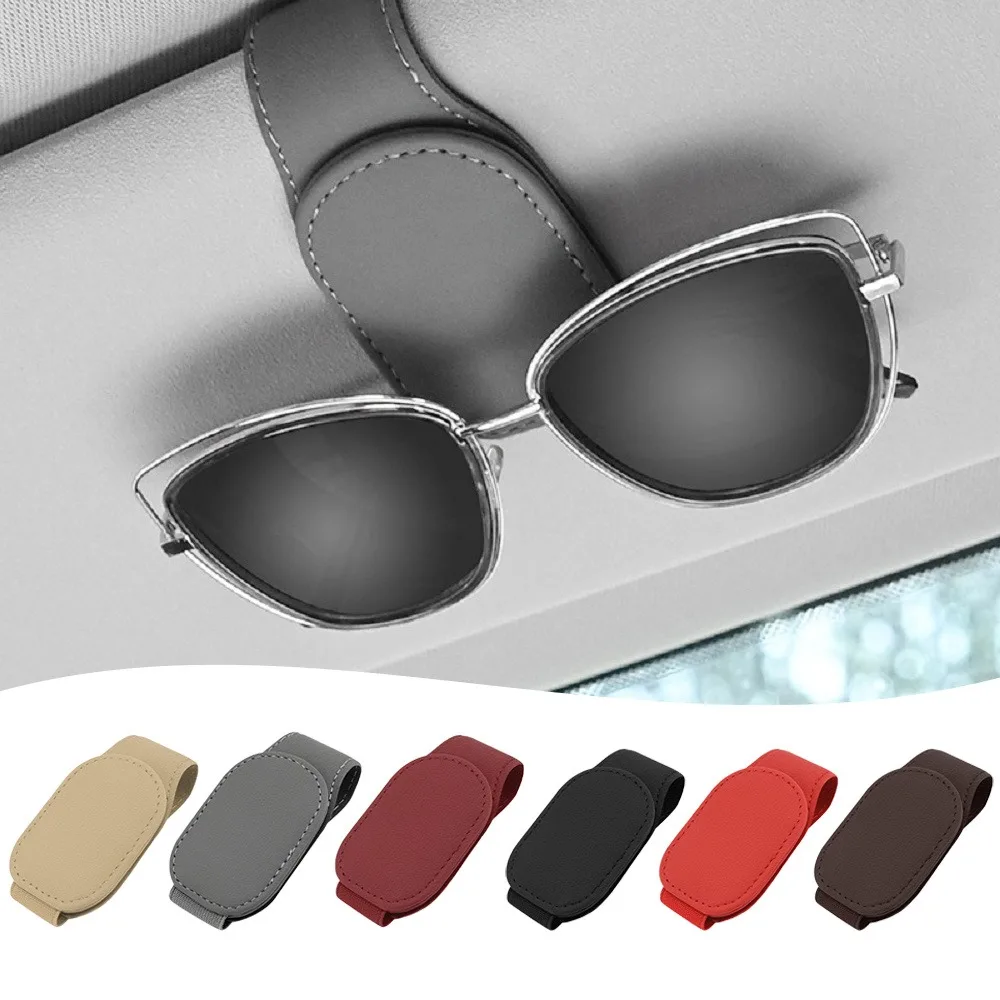 

Universal Car Auto Sun Visor Glasses Box Sunglasses Clip d Ticket Holder Stand Fastener Pen Case Eyeglasses Accessories