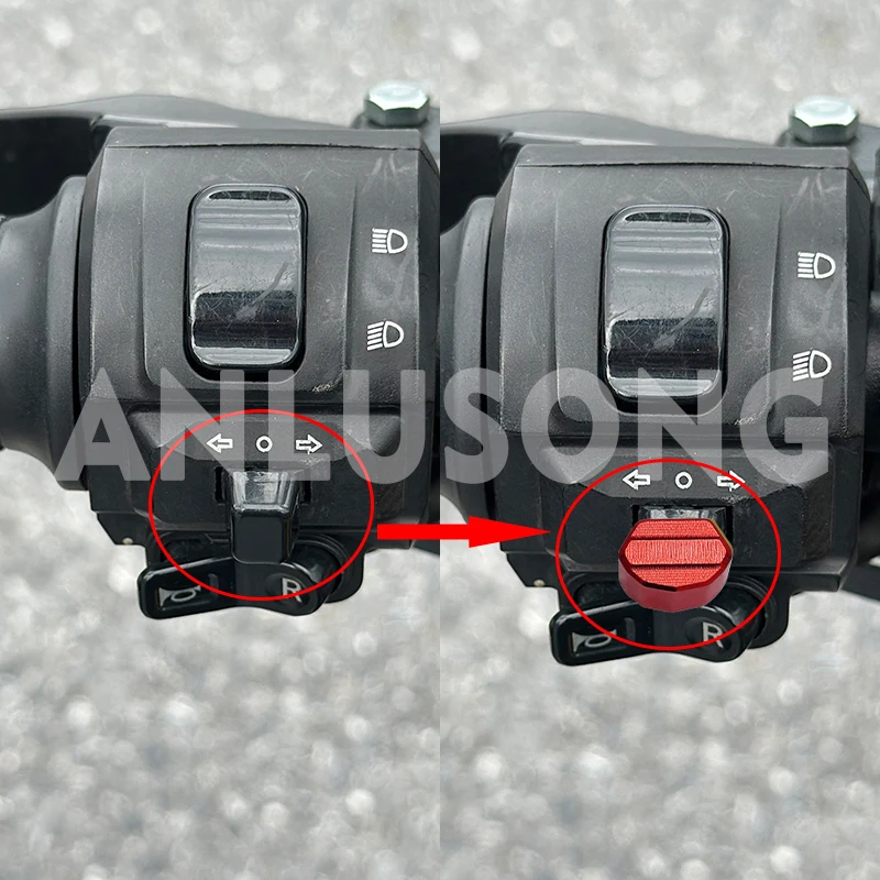 ل Moto Guzzi V85tt V100 Mandello V7 850 Stone V7 طبعة خاصة Stelvio Mototcycle التبديل زر بدوره إشارة التبديل غطاء مفتاح