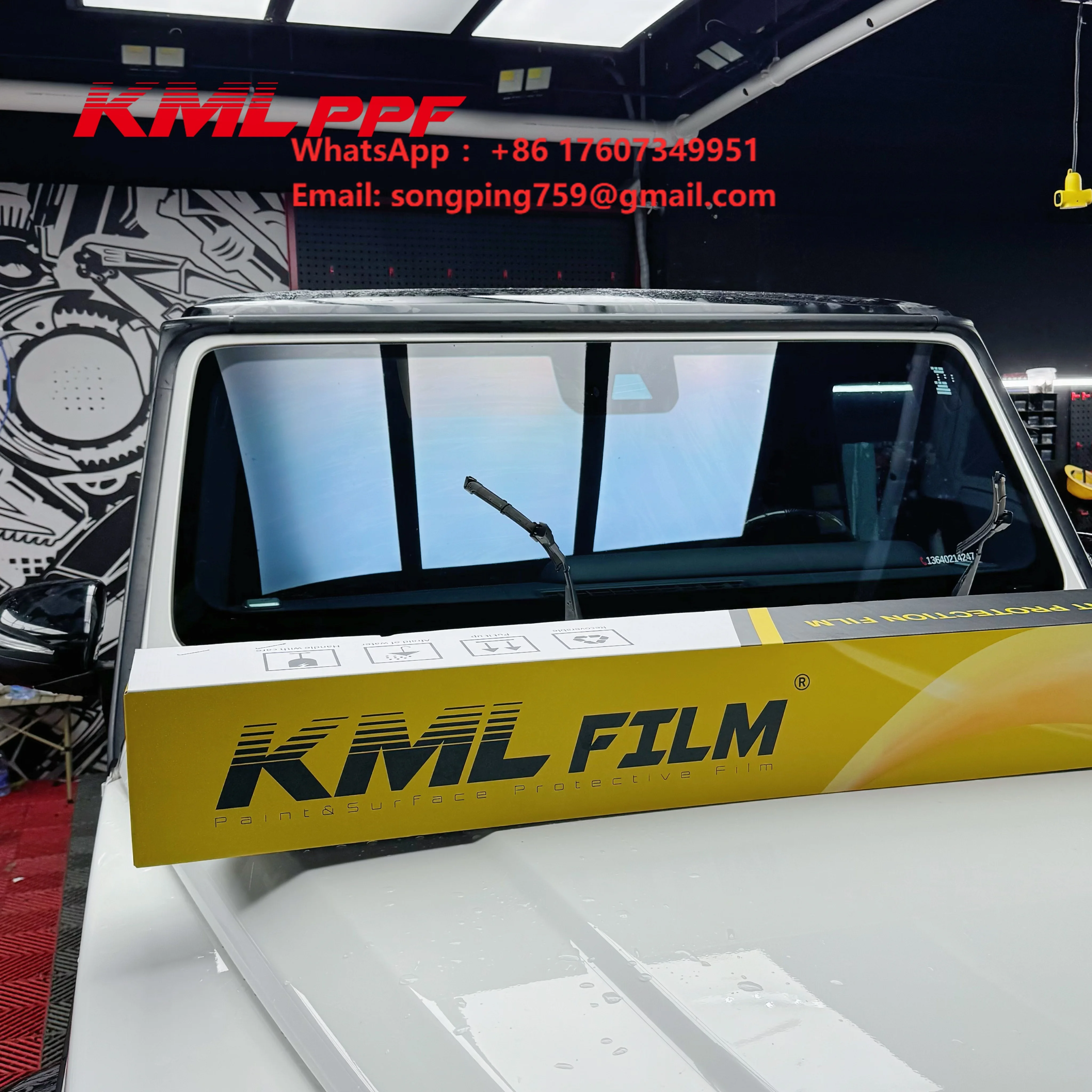 Premium TPU Windshield Protective Film 5mil Thick 90% IR Rejection UV 99% High Transmittance Instant Self-Healing Roll
