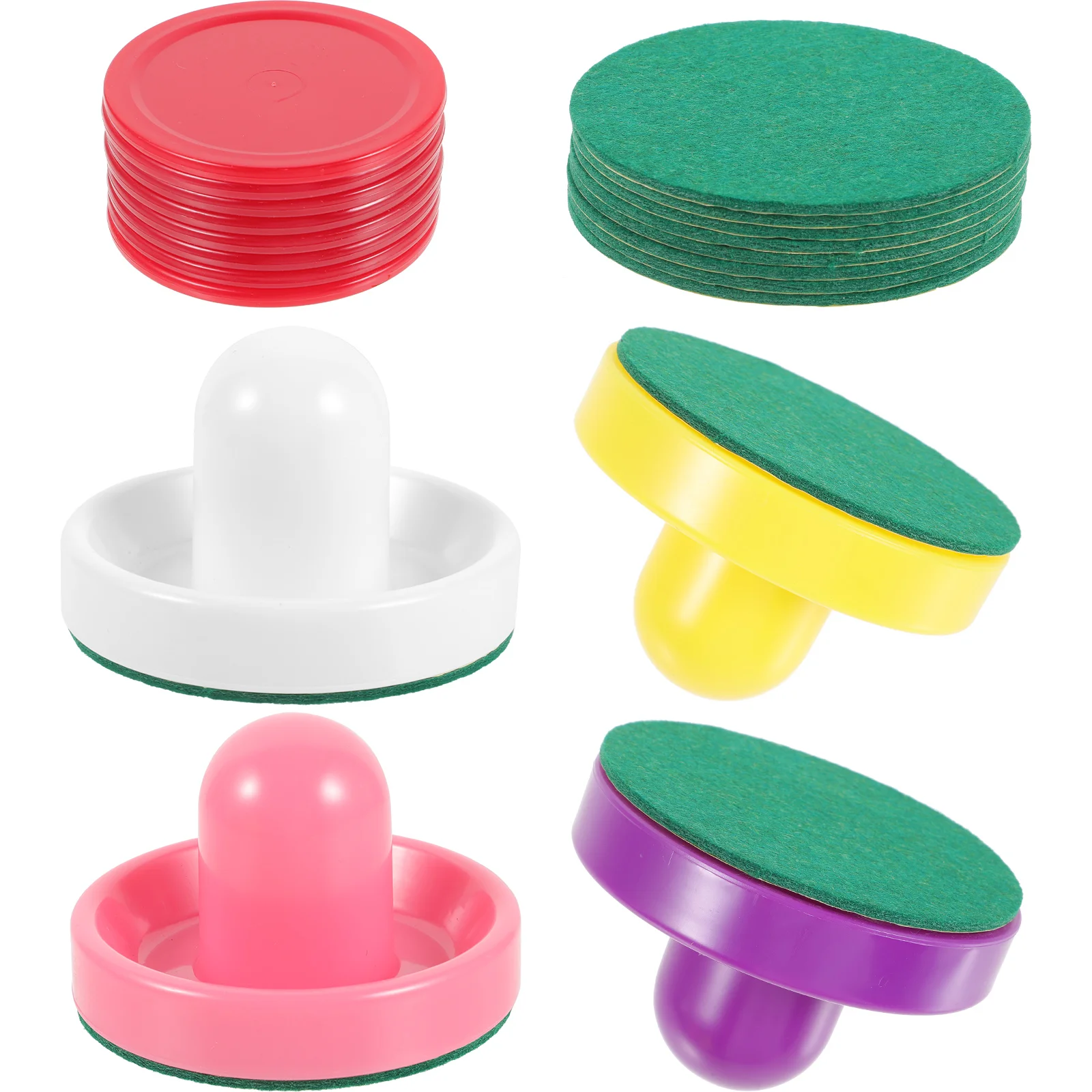 Pucks De Gelo De Plástico com Pá e Pás, Air Hockey Cover, Fontes Do Partido, Empurrador Engraçado, Acessórios Do Jogo, Envio