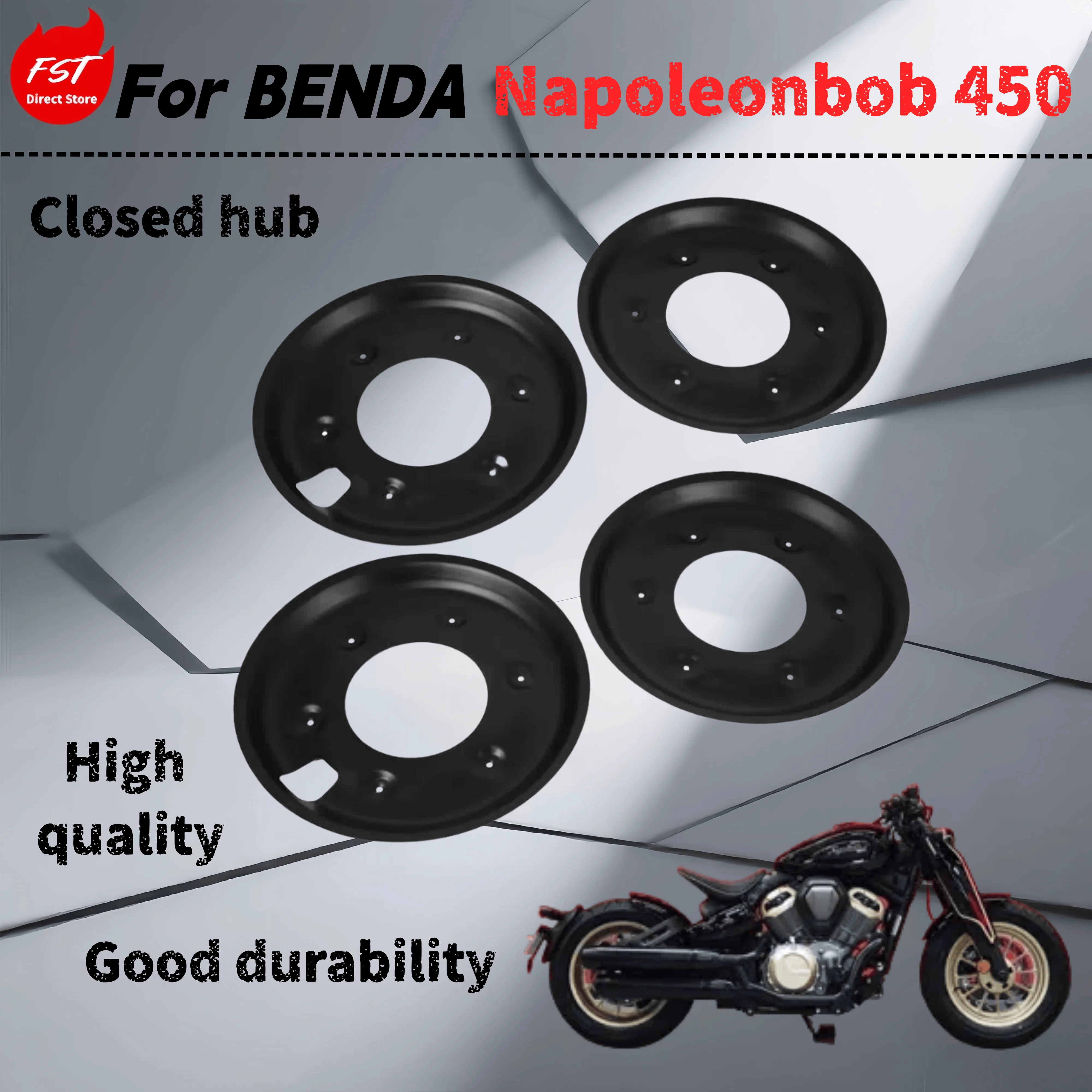 

For Benda Napoleonbob 450 modified closed wheels black samurai style rim cover rim cover