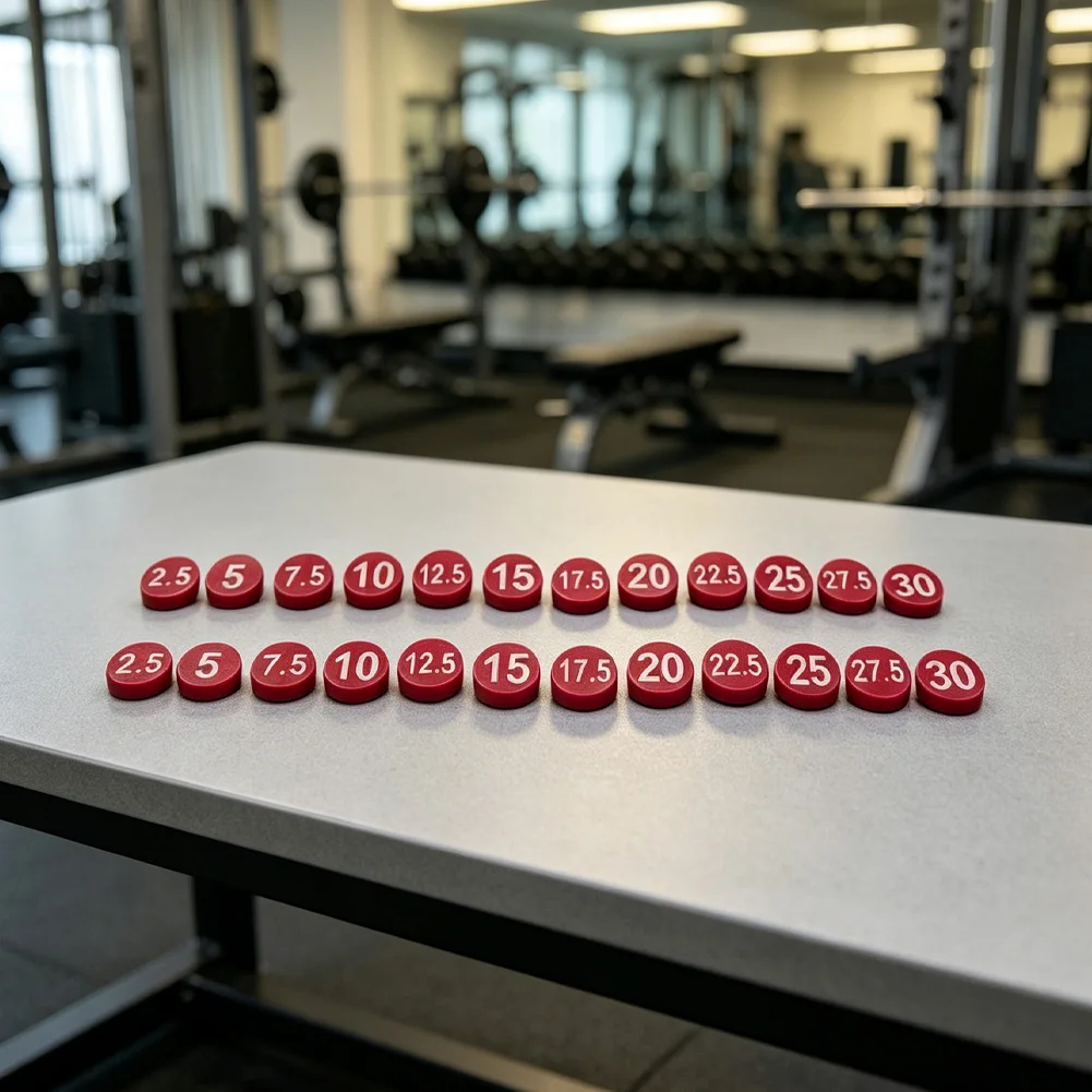 Weight Rack Decals Dumbbell Rack Stickers Fade Resistant Design High Visibility Numbers Professional Gym Accessory