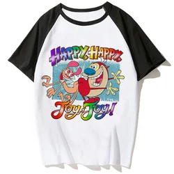 Ren And Stimpy tshirt women streetwear t-shirts female harajuku Japanese clothing