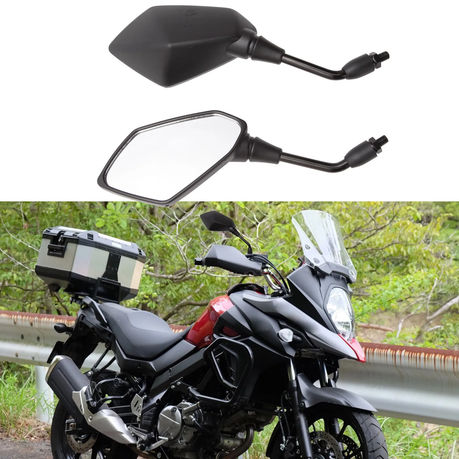 

Motorcycle Rearview Side Mirrors For Suzuki DRZ400SM DRZ400S DRZ400 DR350 DR200