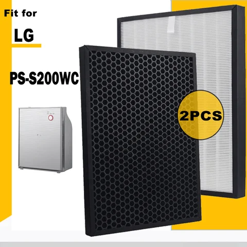 교체용 HEPA 활성탄 필터, LG PS-S200WC 공기 청정기