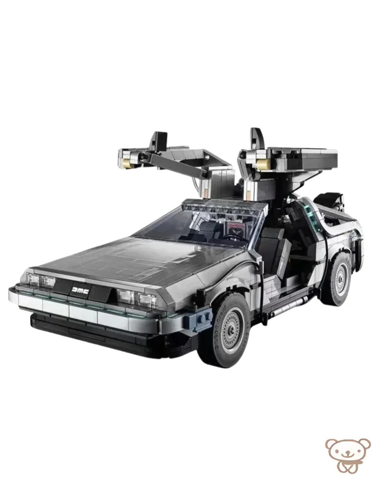 2025 جديد 10300 العودة إلى المستقبل آلة الزمن نموذج سيارة اللبنات عدة طوب السيارة الأطفال للبنين هدايا عيد الميلاد