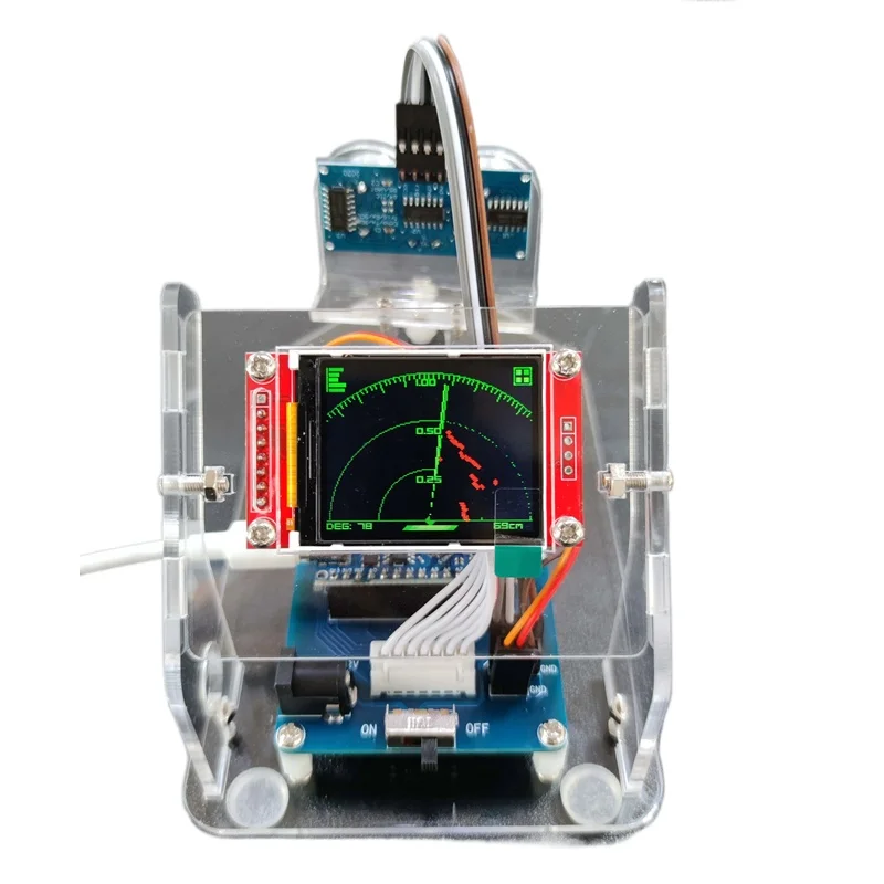 Ultrasonic Radar Scanning Student Technology to Make Diy Creative Toys Manual Children's Programming Detection Machine