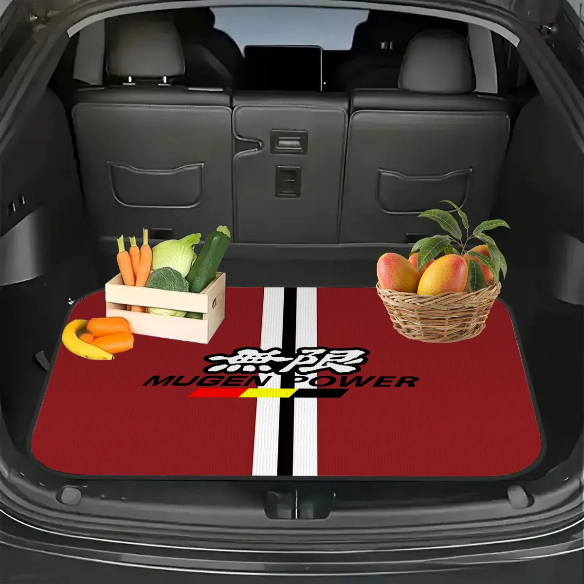 The 1pc Infinite Theme Car Trunk Mat Features A One-piece Design, Measuring 75.01 X 100.0 Cm, And Fits Most Car Models. It Effec