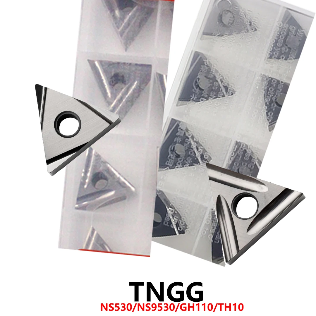 

Токарный станок, режущие инструменты, оригинальные TNGG160404 TNGG160402 TNGG160402R TNGG160404R TNGG160408R C P NS9530 GH110, твердосплавные вставки TNGG