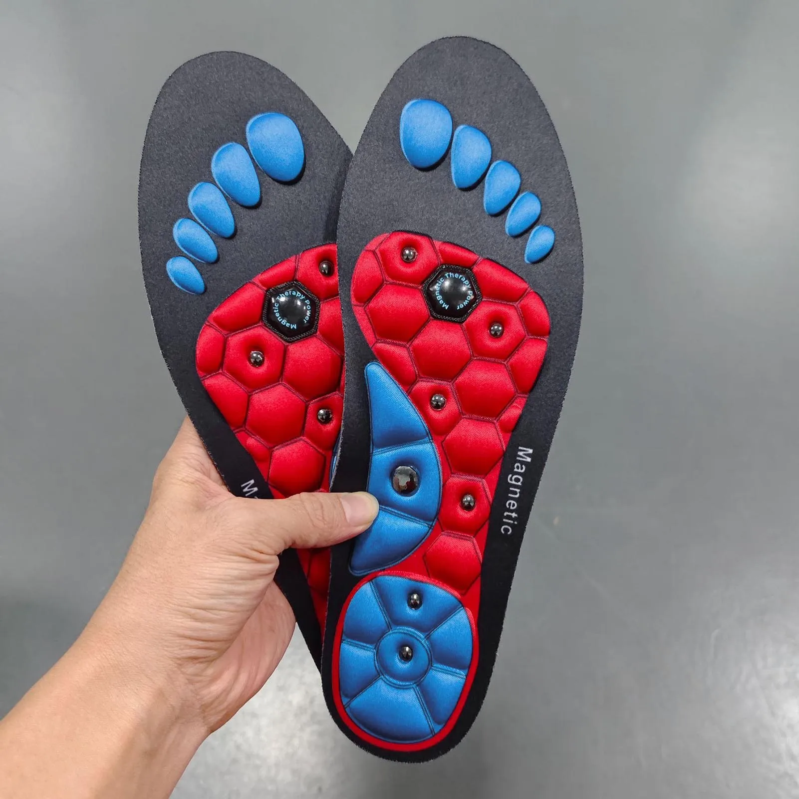 Magnetic Acupressure Insole Odor-Proof Inserts Shoes Pad for Sneaker Boot and Trainers