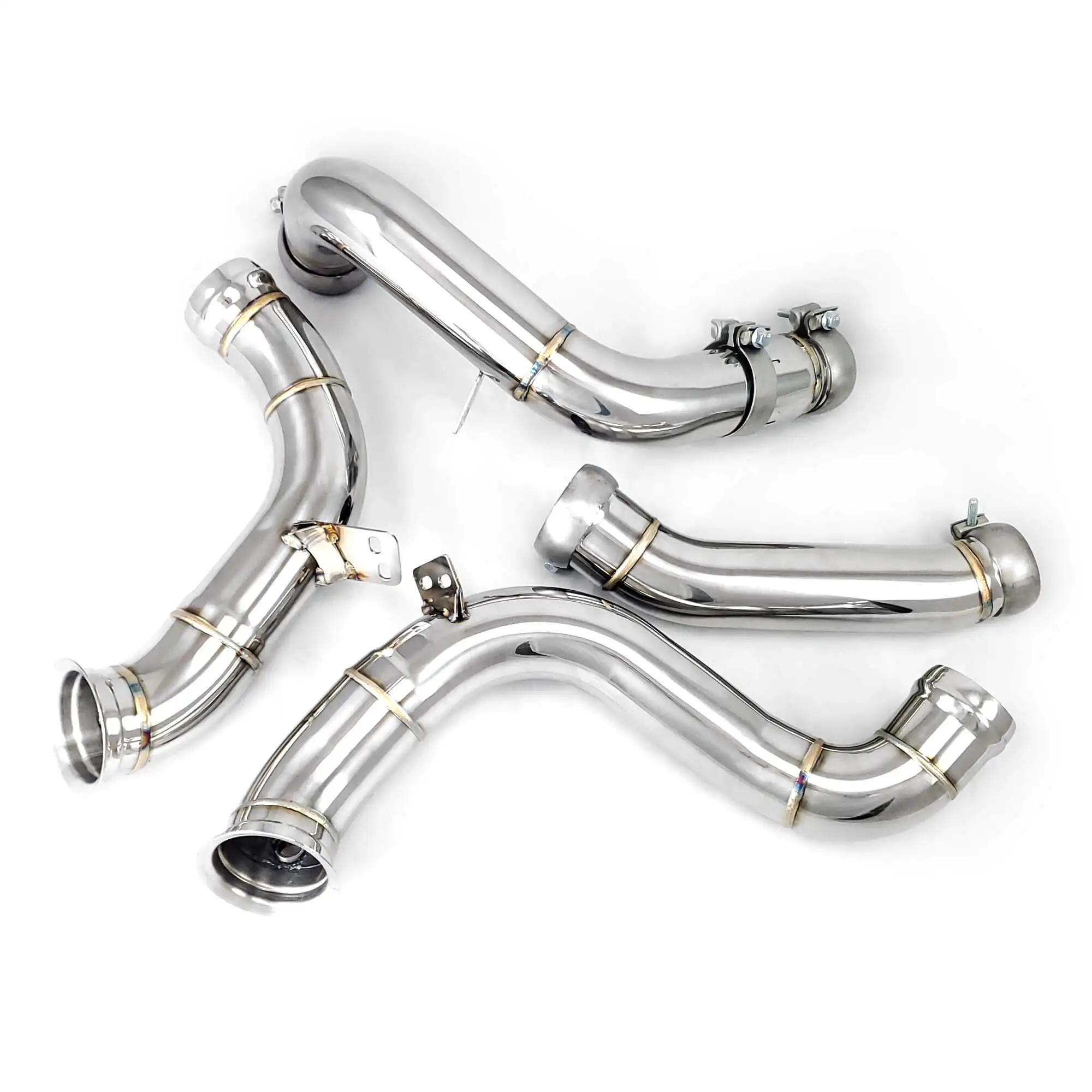 Racing Exhaust Downpipe For C63 C63S AMG W205 4.0T Downpipe