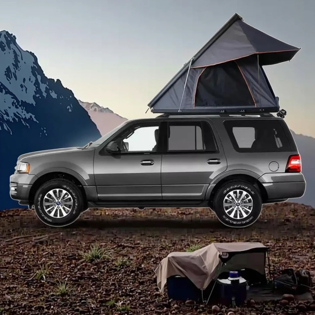 

Высококачественная индивидуальная алюминиевая палатка на крышу внедорожника для 4 человек, водонепроницаемая, для бездорожья, раскладная, с лестницей в комплекте