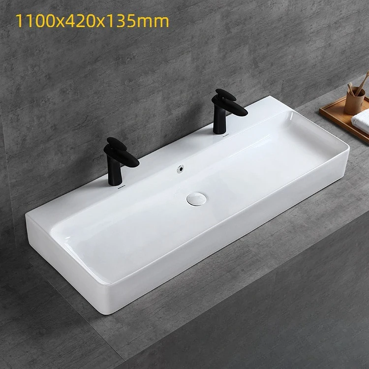 Modisches Badezimmerwaschbecken, Arbeitswaschbecken aus Keramik, Kunst