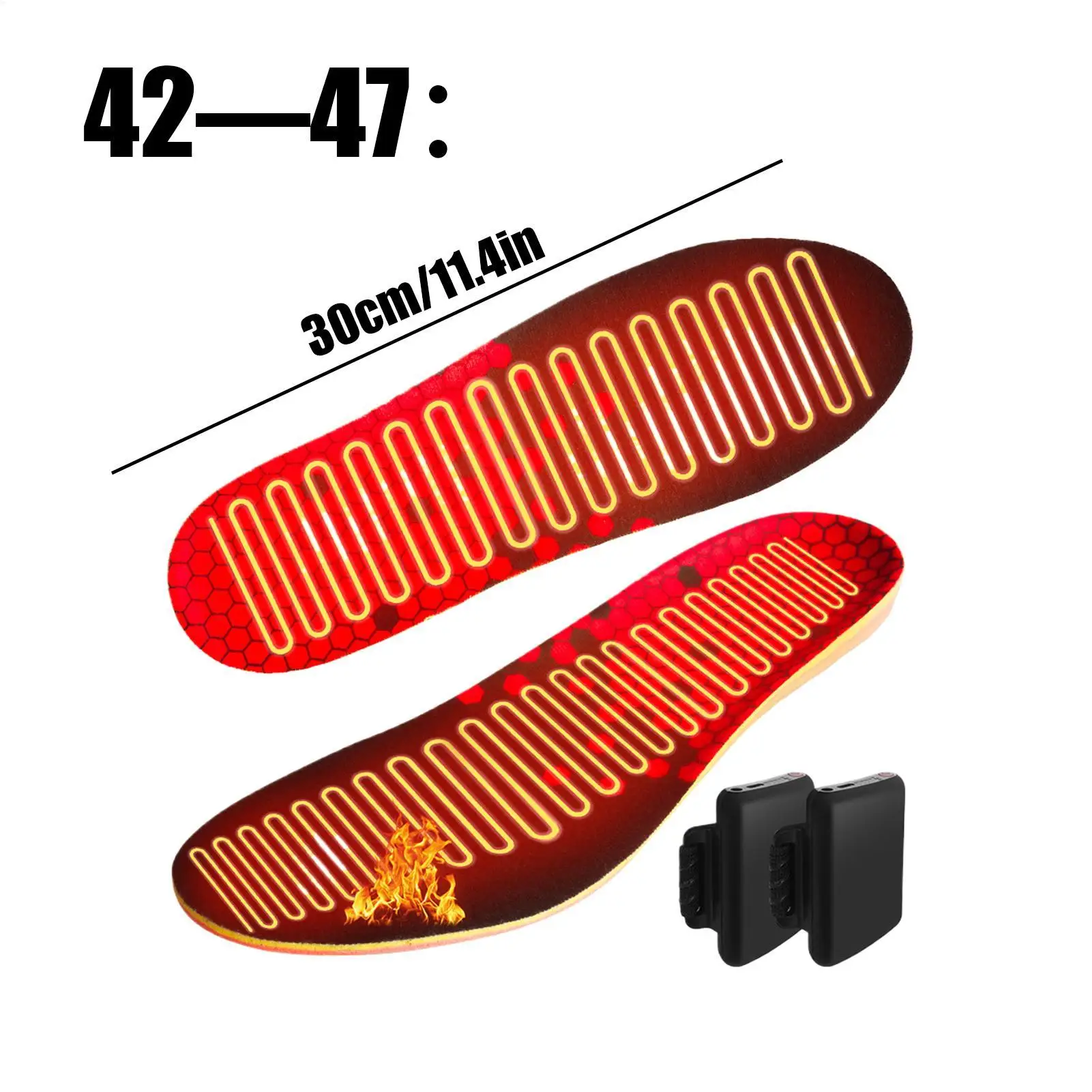 Palmilhas aquecidas recarregáveis Bateria de 5000mAh e aquecedores de pés com controle remoto para esqui, trabalho ao ar livre, camping, homens e mulheres