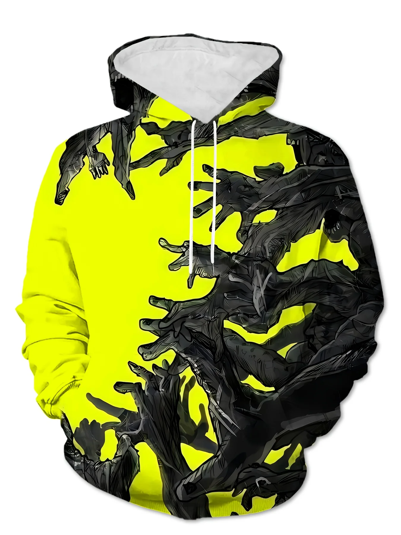 

Men'S Casual with 3D Regular Fit Elastic Knit Fabric Versatile for Gym Apparel Comfortable Fit Pullover Hoodie, Active Lifestyle