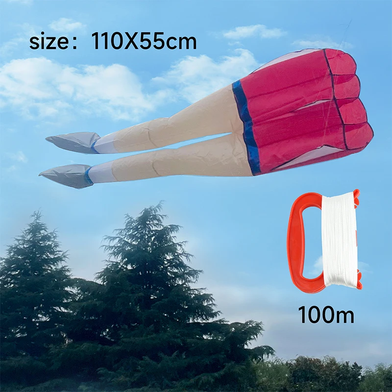 Soft Kite 30DEasy to Fly Inflatable Kite Single Thread Anti Tear Large Legs Outdoor Sports Flying Tool Kite Thread Skeletonless