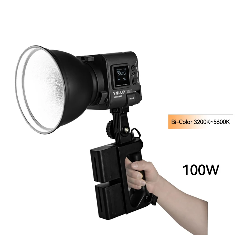 Yongnuo YNLUX100 100W 3200K-5600K Bowens Mount Handheld Outdoor LED Light