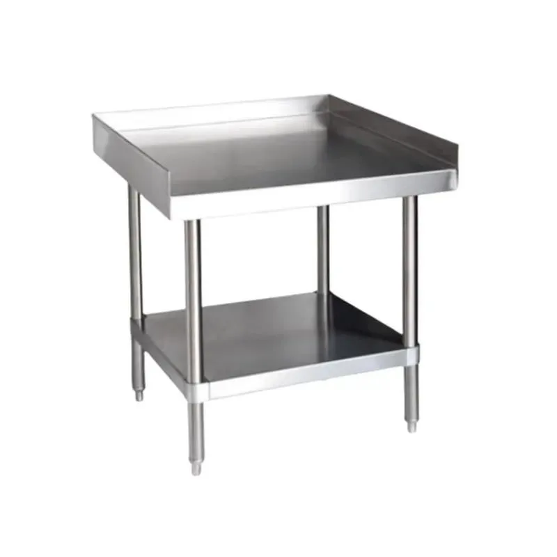 Custom Stainless Steel Kitchen Dining Table 304 316 Grade Metal Bending Crafted Elegant Tabletop