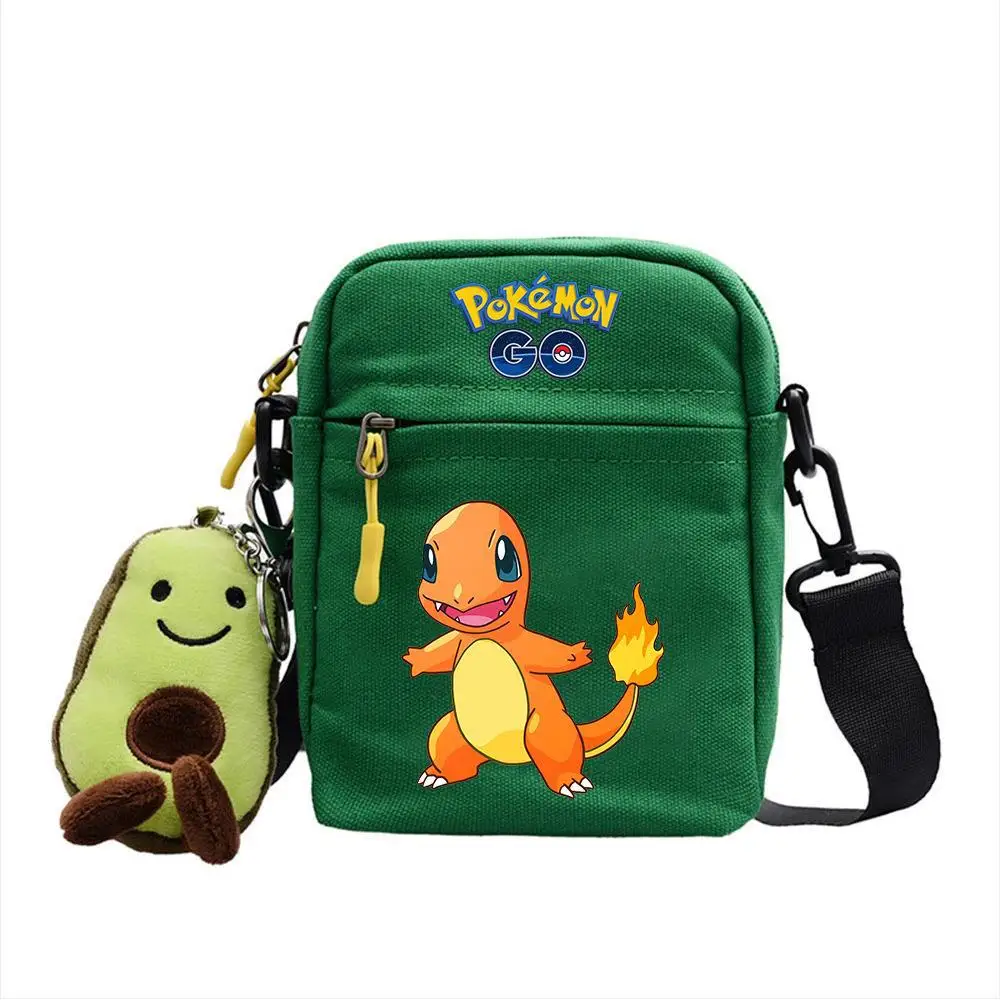 Pokemon Pikachu Anime Figure Print Small Square Bag Children Shoulder DiagonalT ravel Bag Men Women Backpack Christmas Gifts