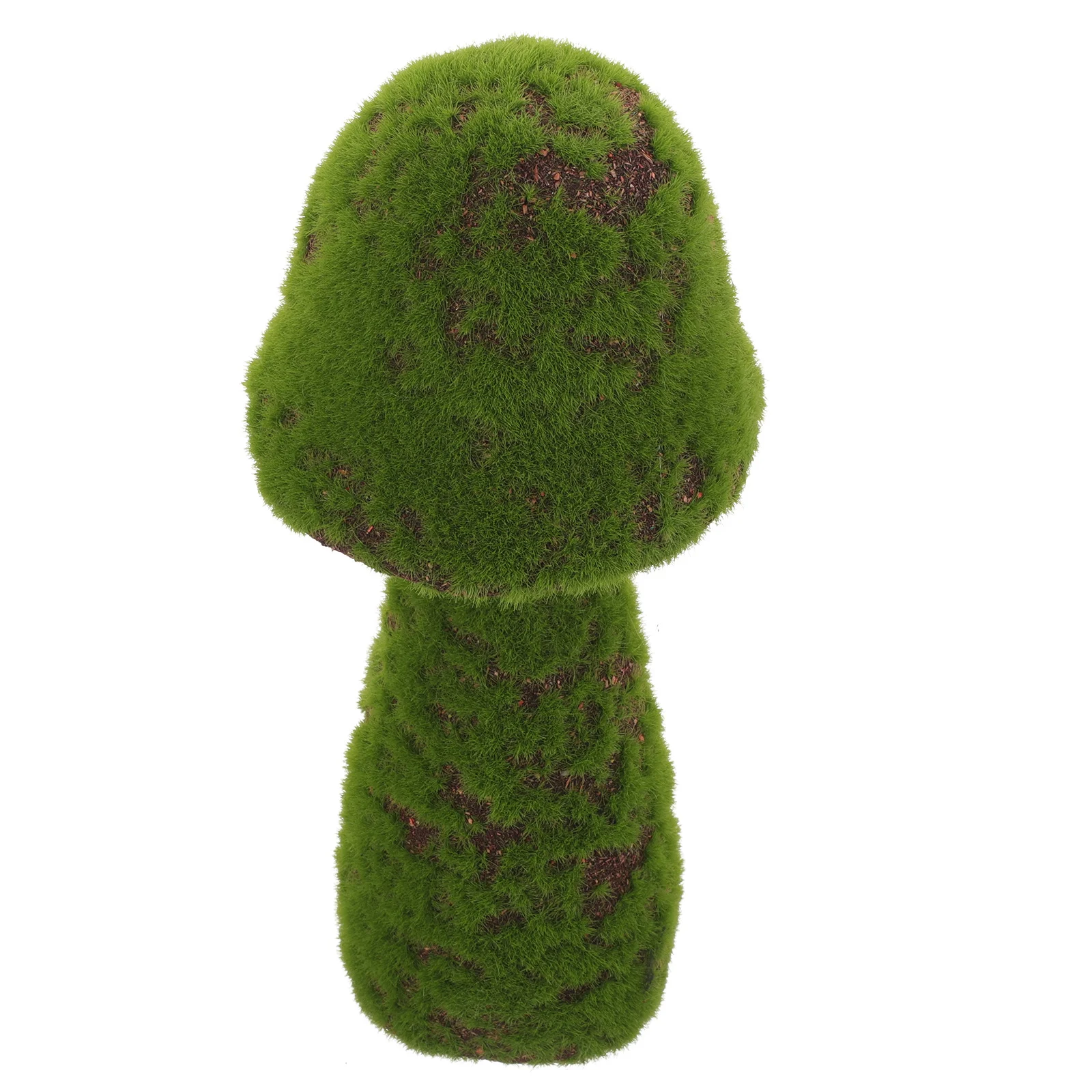 

Green Flocking Moss Mushroom Artificial Small Ornament For Garden Yard Outdoor Decor Landscape Statue Craft Flocked
