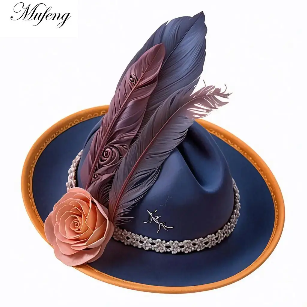 

Винтажная шляпа-волшебник с цветком, женская мини-шляпа для чаепития, розовое перо, Кентук, Дерби, Аскот, фестивальный костюм, вечерние головные уборы для танцовщицы