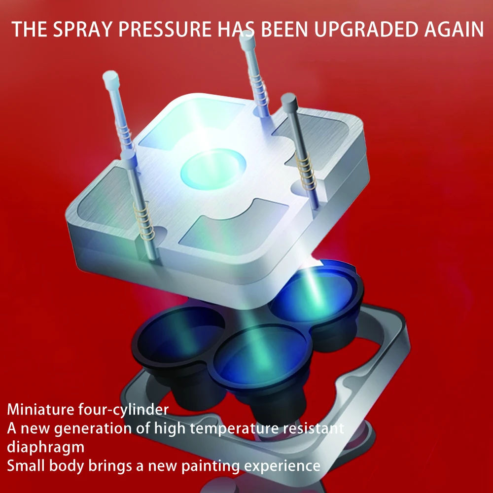 【2026 New】HM-02 Portable Handheld Air Compressor Automatic Air Pump for Airbrush Model Spraying Hobby DIY Accessories image 5