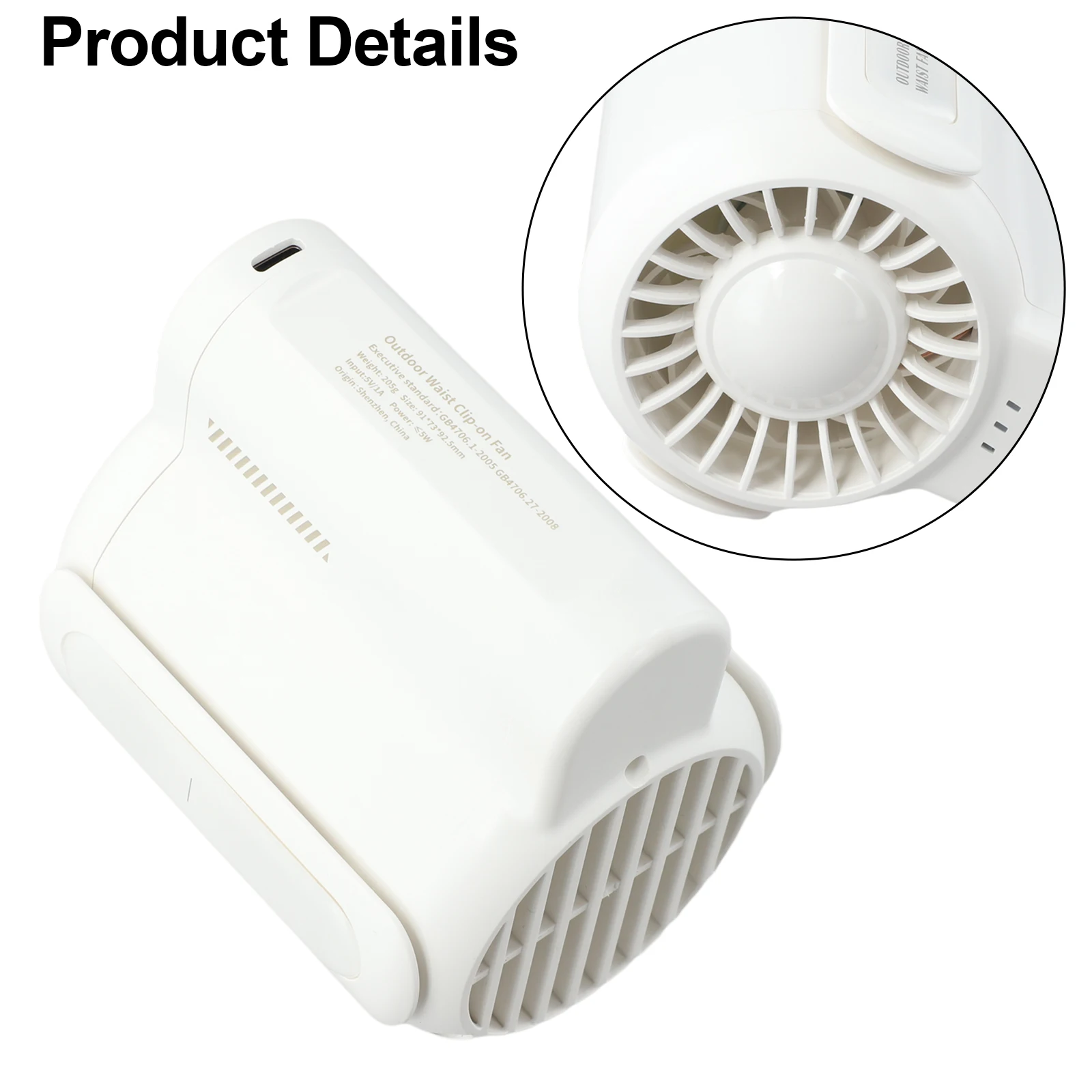 Customizable Airflow Fan Battery Operated Fan Outdoor Fan Optimal Cooling Performance Versatile Mounting Options