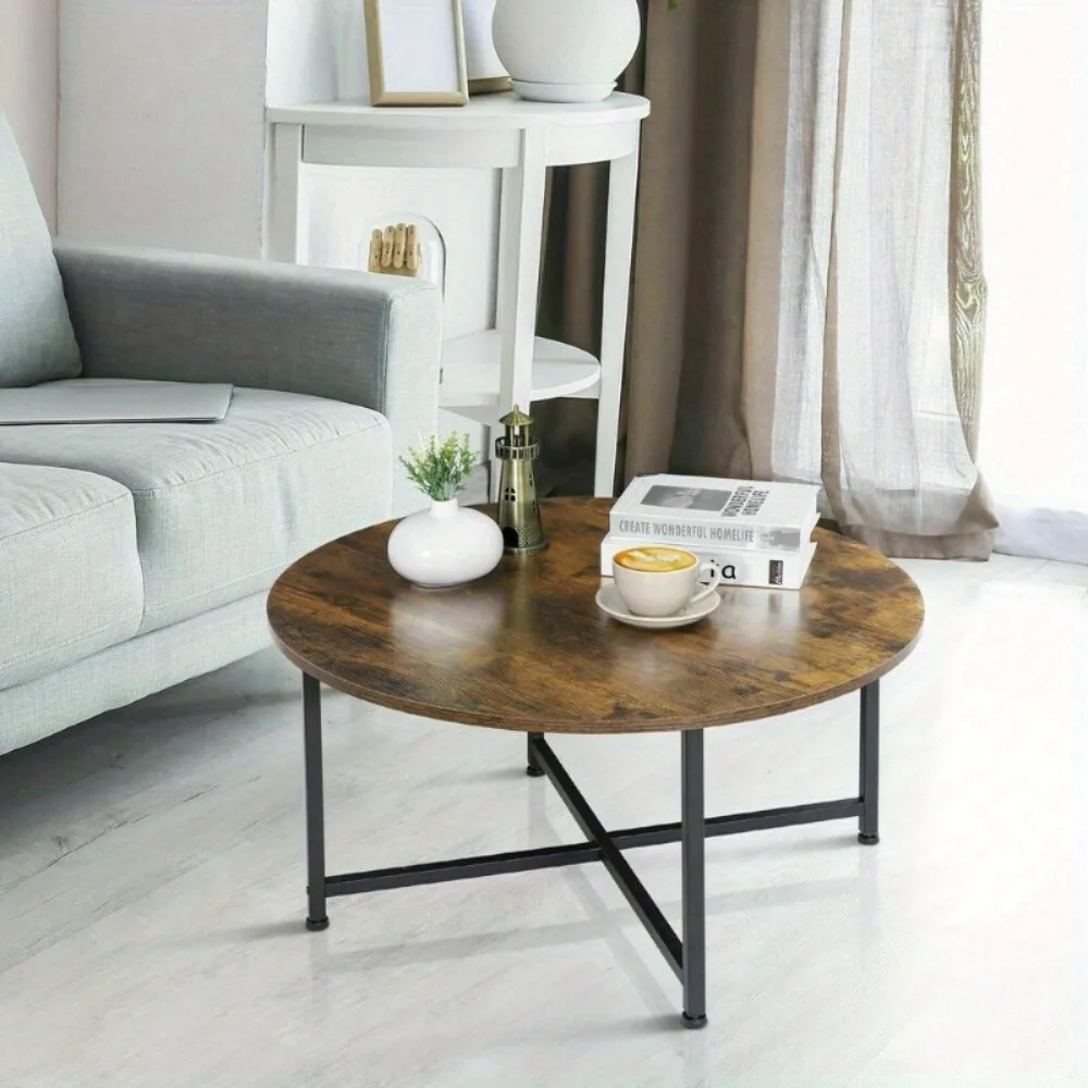 

Round Coffee Table 31.5 Sturdy for Living Room Modern Design Home Furniture