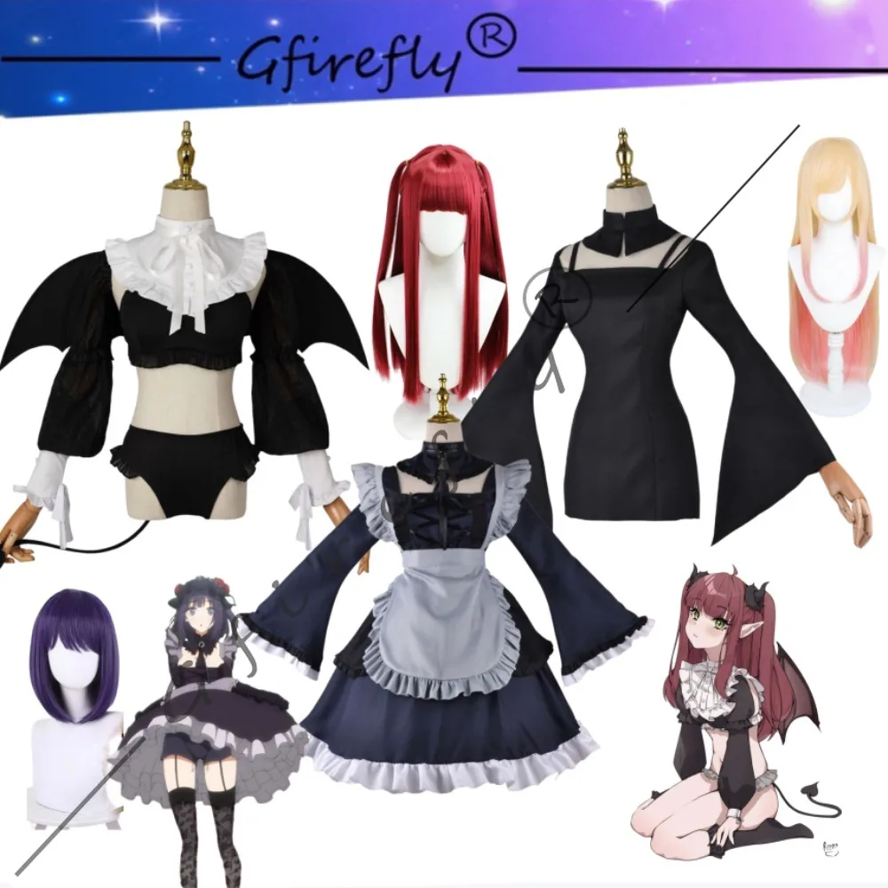 My Dress-Up Darling Marin Kitagawa Swimsuit Succubus Shizuku Kuroe Liz Cosplay Costume Wig AccessoriesHalloween Comic Con Outfit