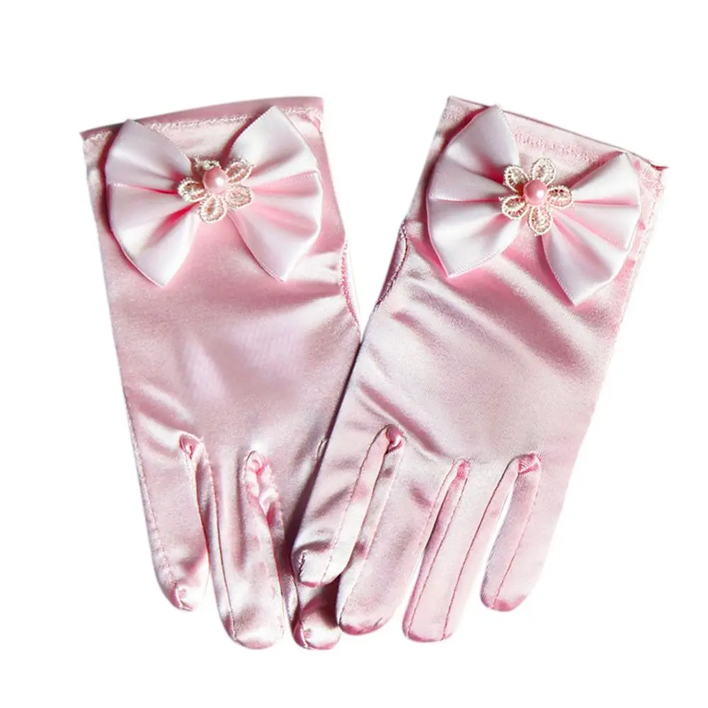 

Dress Princess Skirt Accessories Children's Wear Stage Gloves Princess Gloves Wedding Flower Girl's Gloves Full Finger Mittens