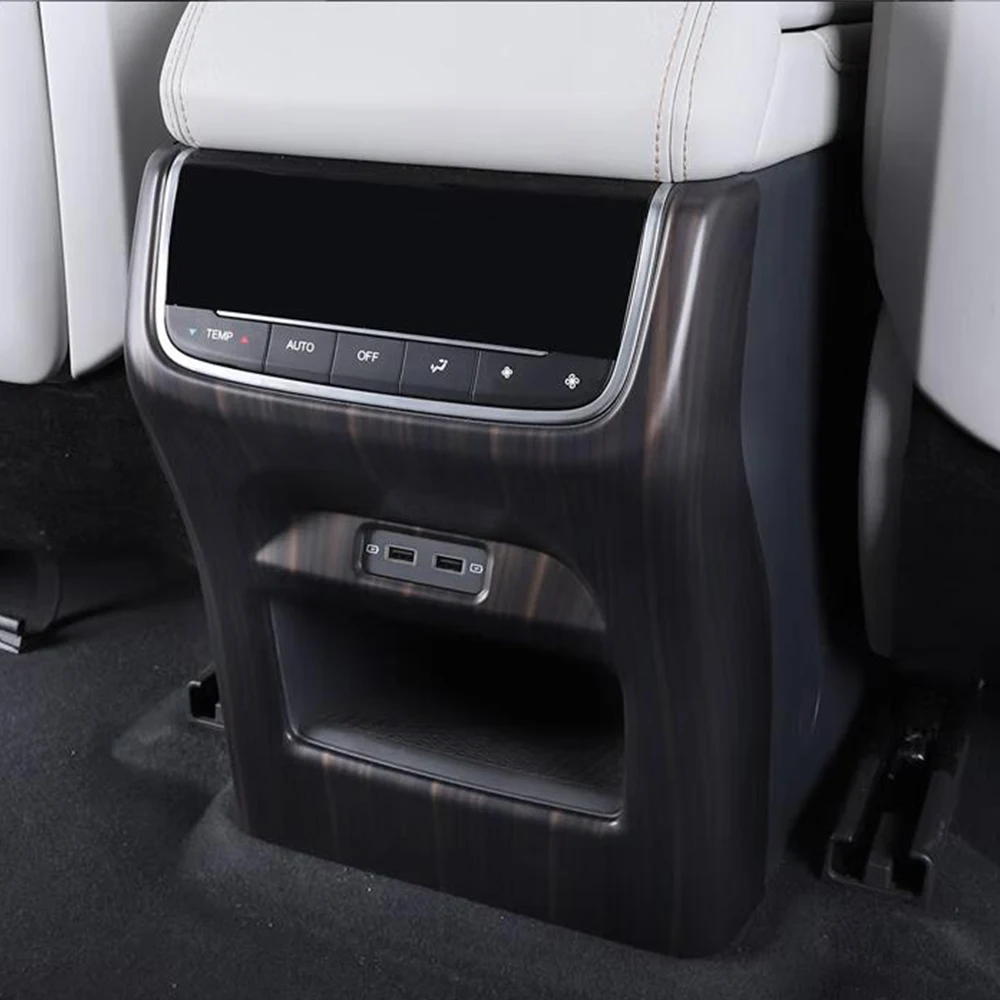 

For Trumpchi Gac Gs8 2022 2023 ABS Car Rear Seat Air Condition Outlet Vent USB Frame Cover Trim car styling auto accessories