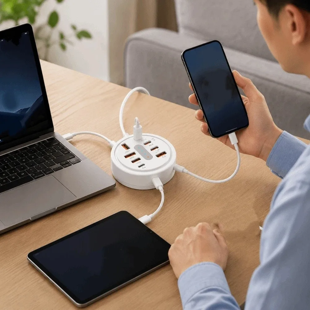 USB-A Interface Portable Expansion Dock Type-C Interface Compact Design Fast Charging Converter Stable Performance