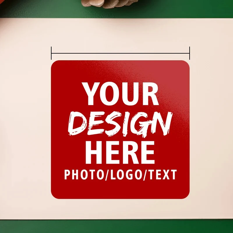 Custom Stickers Square Personalized Stickers 100PCS Custom Logo Labels For Party Wedding Deco Company Logo Gift Packaging
