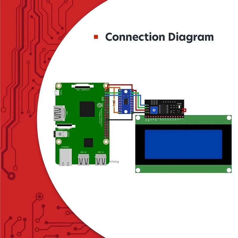 Ensemble d'affichage LCD HD44780 2004, 4x20 caractères avec interface I2C pour Ardu37