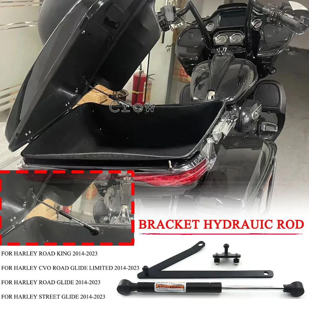 

Suitable For Harley Touring Street Glide CVO Road Glide Road King 2014-2023 New Motorcycle Bracket Hydraulic Rod Tour Pak Trunk