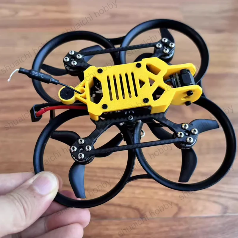 1 PCS FPV Drone Transmissor de Vídeo Suporte de Design Escavado Compatível com DJI O4 Unidade de Ar Lite para BetaFPV Pavo 20 Pro