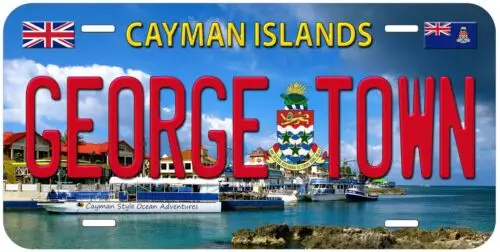 Cayman Island George Town CI02 Novelty Car License Plate Aluminum