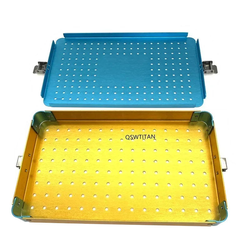 Sterilization Case Disinfection Tray Box For Surgical Instrument  Autoclavable Tools  Aluminium