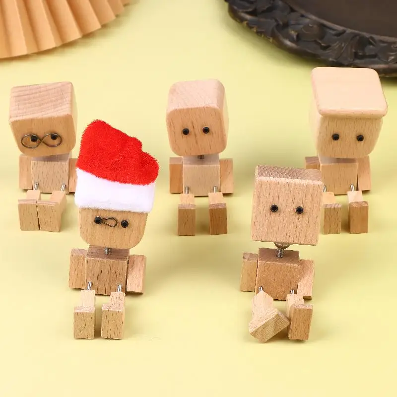 

Shaking Wooden For Man Gift It Comes With Vivid Expression Accessories Desktop Bookshelf Car Decorations Christmas Gift