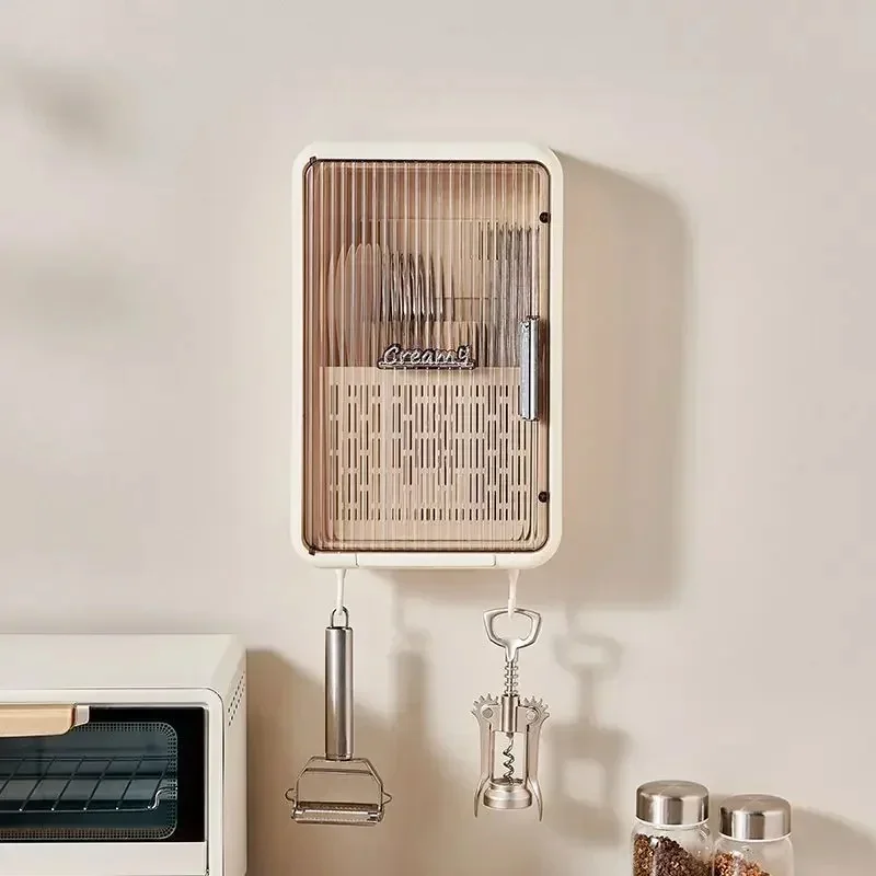 Customizable Kitchen Wall Mounted Rack Tableware Household Multifunctional Chopstick Organizer Box