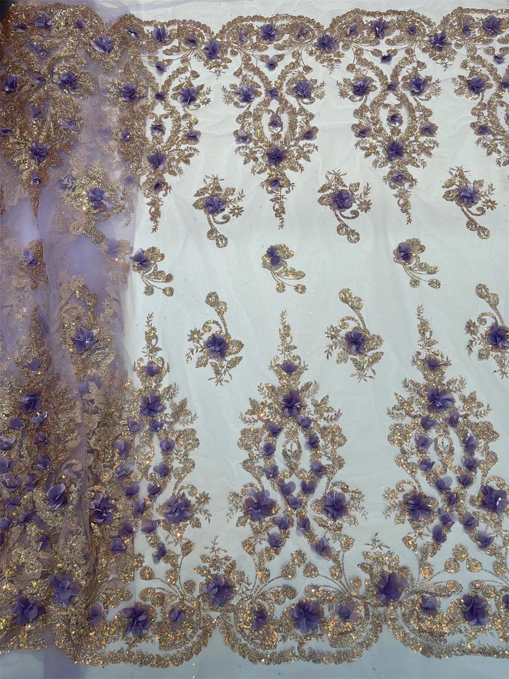 

Элитная африканская 3D-ткань с цветочным кружевом, 5 ярдов, высококачественная французская нигерийская кружевная ткань с клеевыми пайетками для свадебных и вечерних платьев