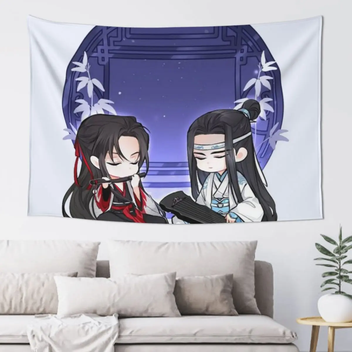 WANGXIAN.SONG.OF.THE.NIGHT Tapestry Aesthetic Room Decor Wall Carpet Bedrooms Decor Room Decoration Aesthetic Tapestry