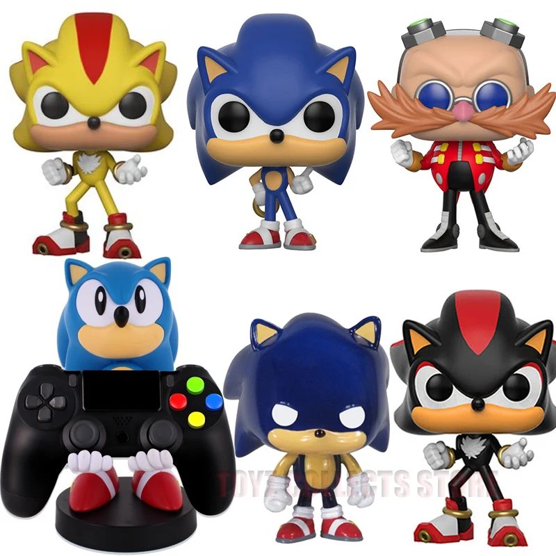 Funko Pop Games Sonics # 283 # 284 Тень # 285 # 288 виниловые фигурки игрушки Коллекционные куклы Snoiced Phone Держатель для PS4 Модель