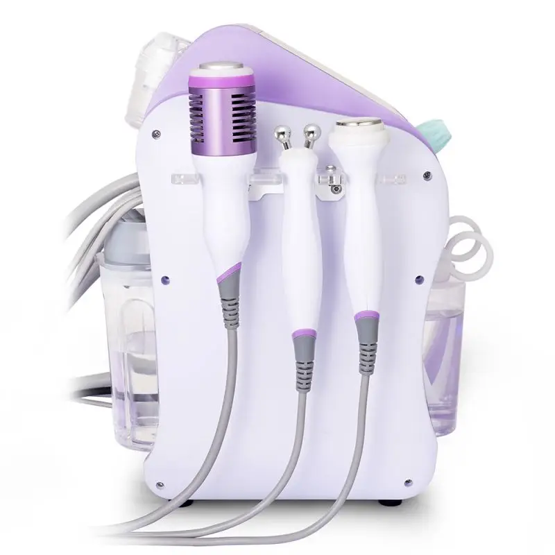 6 In 1 Professional Blackhead Removal Hydrogen Aqua Peeling Hydrabrasion Machine Skin Scrubber Facial Clean Beauty Machine Salon