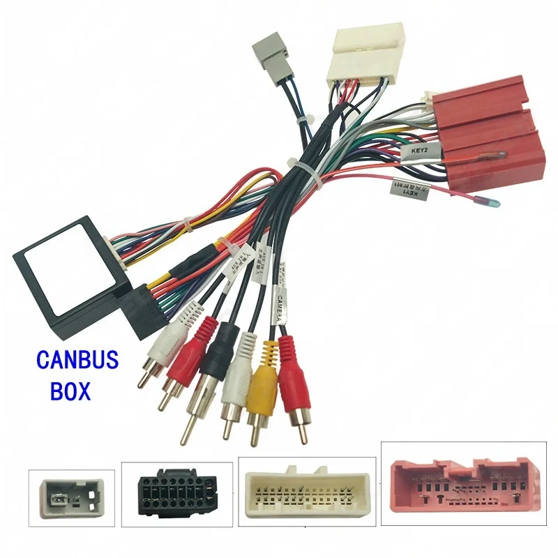 

Жгут проводов ISO, декодер шины CAN, аудиоразъем RCA, кабель-адаптер для Mazda3 Axela CX-4