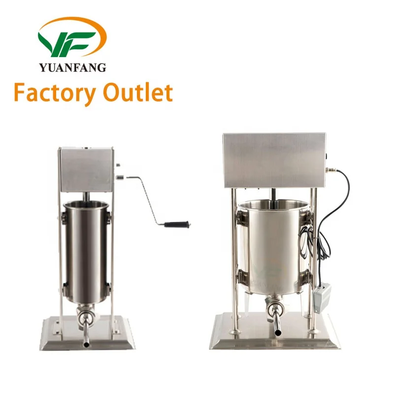 Factory outlet Manual electric Commercial 5L/7L/10L/15L Stainless Steel sausage stuffer machine sausage making machine