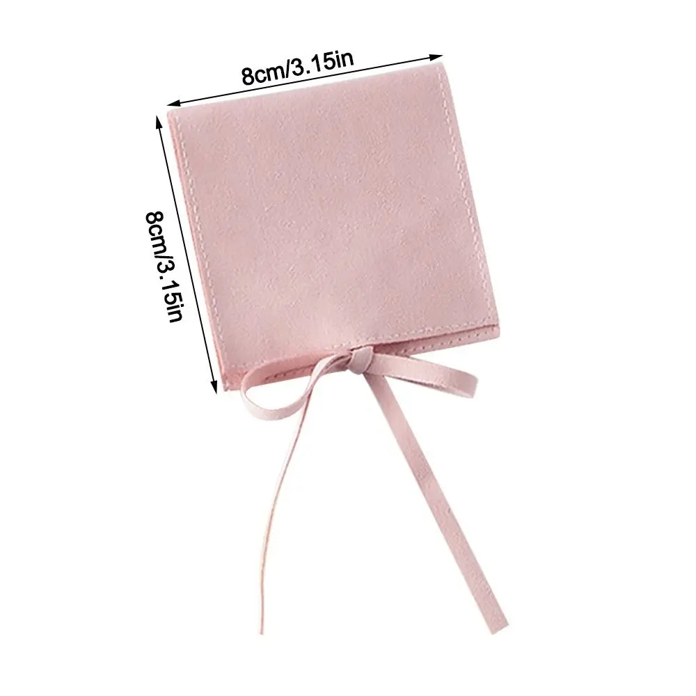 With Ribbon Jewellery Bag Product Package Solid color Presents Gift Bag Bundle Pocket Wedding Gift Bag