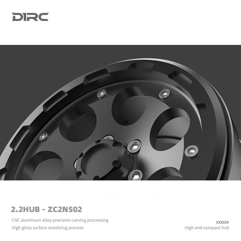 D1RC Icebreaker 2,2 Polegadas Peso 60g Metal Escalada Carro Simulação Cubo de Roda TRX4 SCX10 Terceira Geração