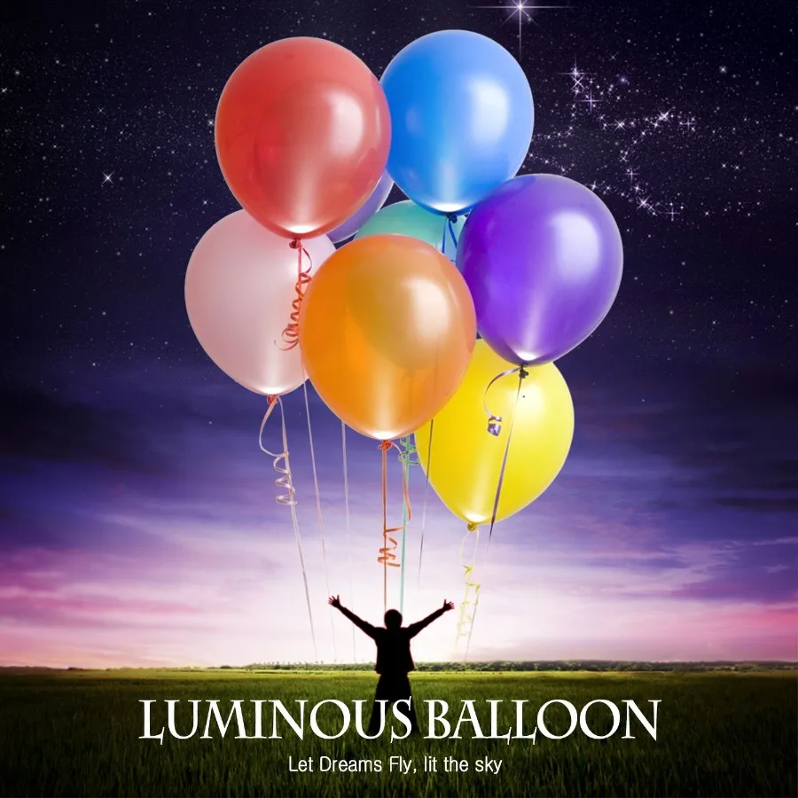 Globos LED de 6 colores, seis por paquete